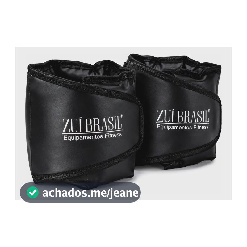 5 Kg Caneleira Tornozeleira Com Peso Treino Exercício Par Preto