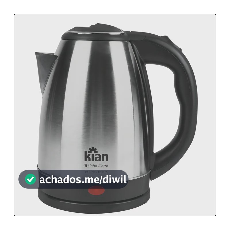 Chaleira Elétrica Kian 1,8l Inox Ch-100