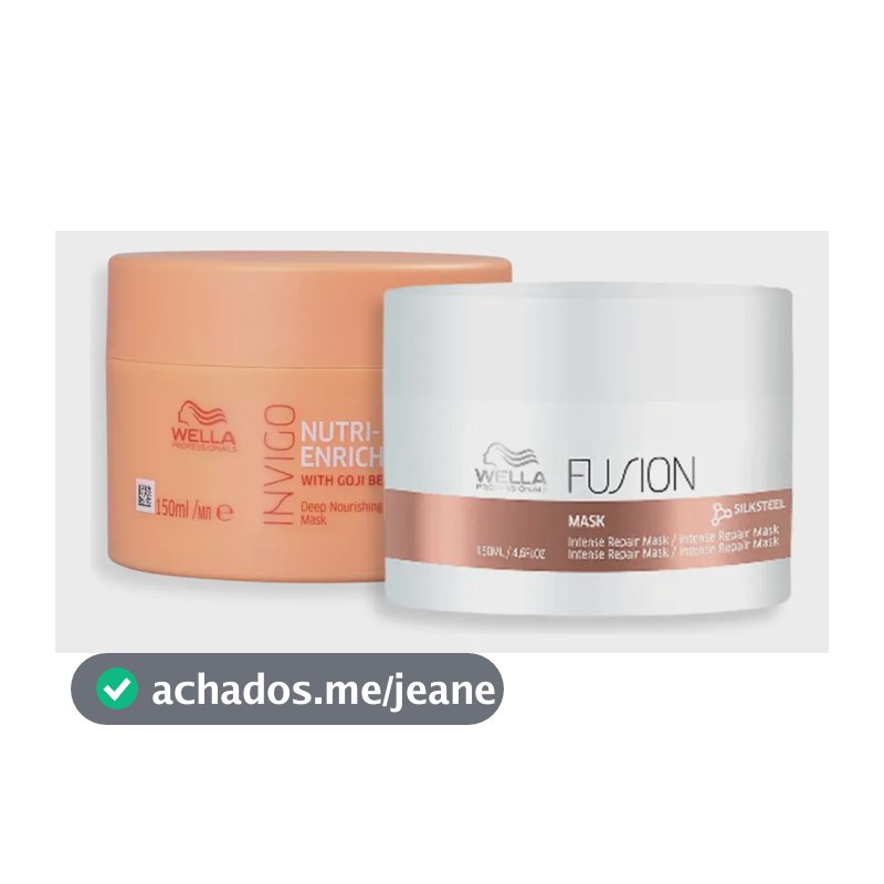 Kit Máscara Invigo Nutri-Enrich E Fusion 150ml Wella