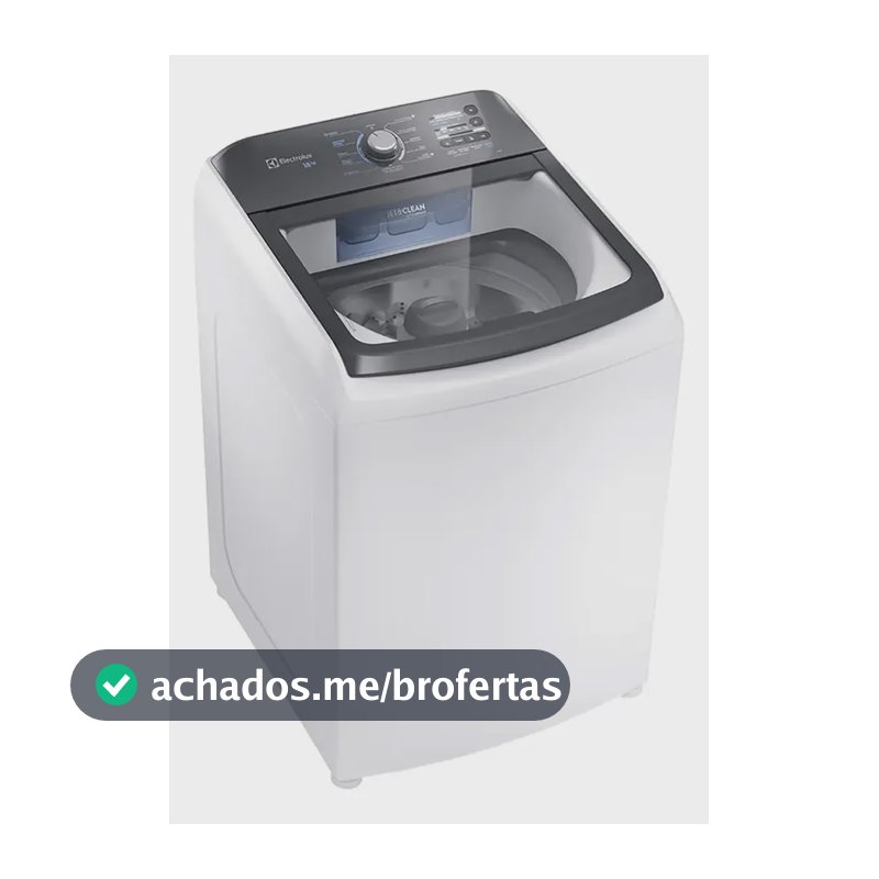 Máquina De Lavar Electrolux 18kg Inox Lee18 Automática 110v Branco