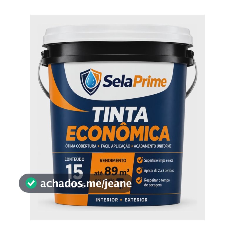 Tinta Acrílica Fosca 15l Interior Teto E Parede Anti Mofo Branco Fosco