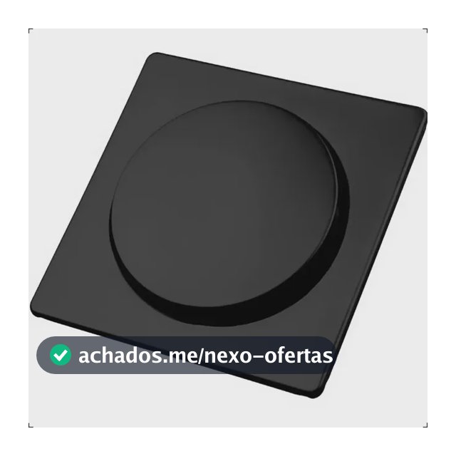 Ralo Click Inteligente 10x10 Pop Up Preto Quadrado em Aço Inox para Banheiro Premium Moderno Aromatec