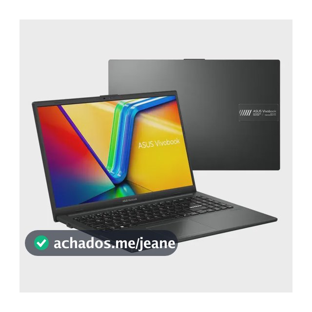 Notebook ASUS VivoBook Go 15, AMD Ryzen 5 7520U, 8GB RAM, 512GB SSD, KeepOS/Linux, Tela 15,6" FHD, Mixed Black - E1504FA-NJ732