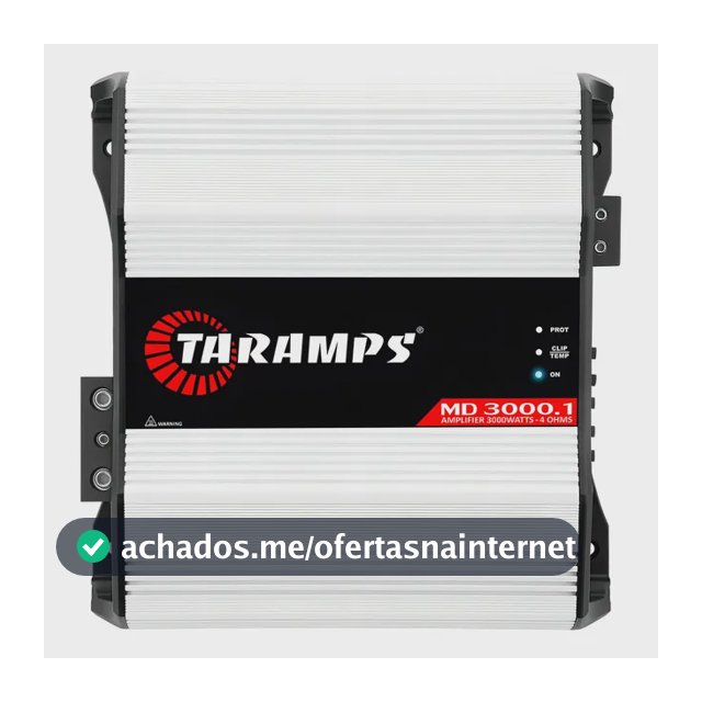 Amplificador Taramps MD 3000.1 Mono 3000W RMS para Som Automotivo