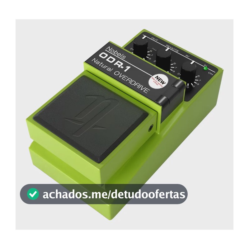 Pedal Overdrive Nobels ODR-1 BC para Guitarra com Bass Cut 9-18V