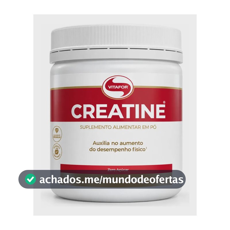 Creatina Vitafor em Pó 300g sem Sabor