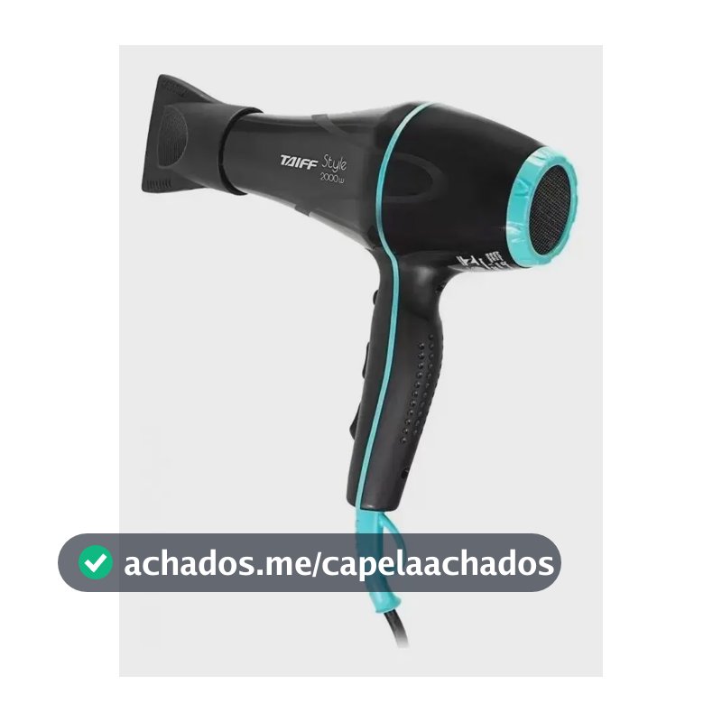 Secador De Cabelo Stylle Profissional Motor Ac 2000w Taiff Cor Preto