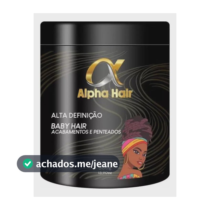 Pomada Modeladora Alpha Hair Trança Nagô E Baby Hair 500g
