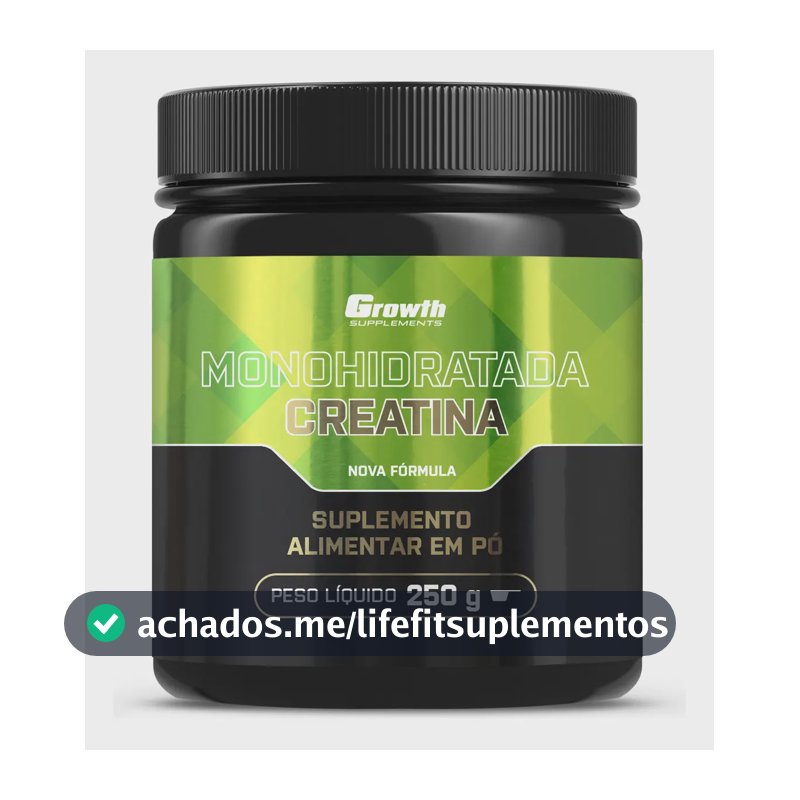 Creatina Growth Supplements Monohidratada em pó Sem sabor x 250g