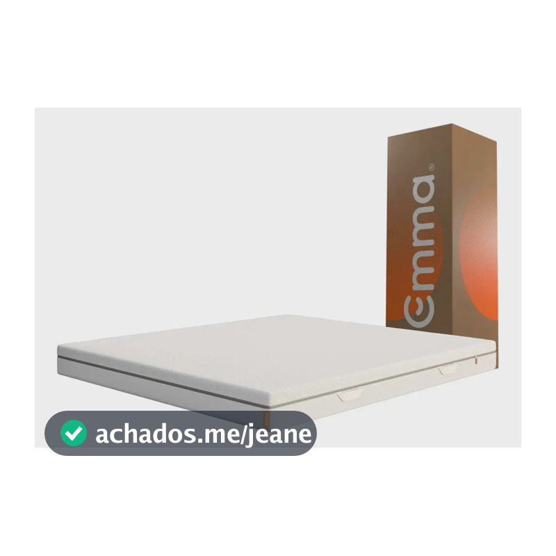 Colchão Queen Emma Duo Comfort 158x198cm, Dupla Face, à vácuo Suporte Ideal para o Corpo, Alta Durabilidade, Capa Lavável