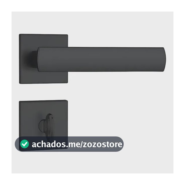 Fechadura Porta Banheiro Wc Stam 823/35 Preto Fosco Rq1