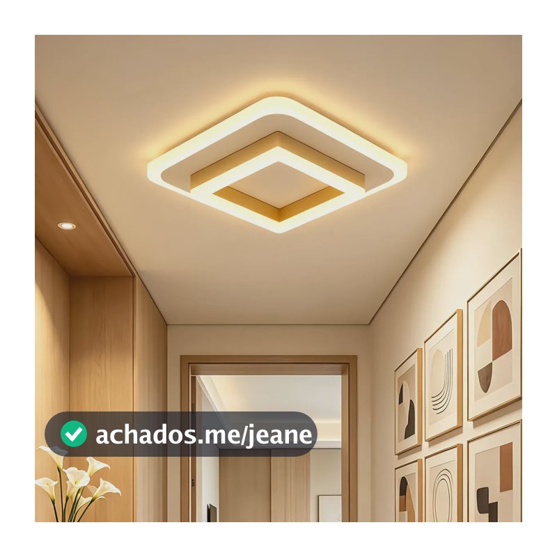 Luminária Teto Sobrepor Lustre Para Sala De Led Plafon 3em1 127/220v Branco
