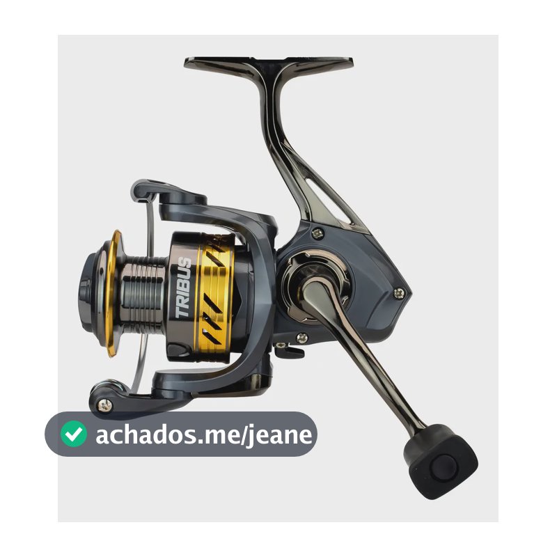 Molinete Saint Plus Tribus 5000 6 Rolamentos Pesca Preto