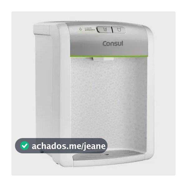 Purificador De Água Consul Refrigerado Natural E Gelada Com Proteção Antibactérias Bivolt Consul Branco - Cpb34asvna