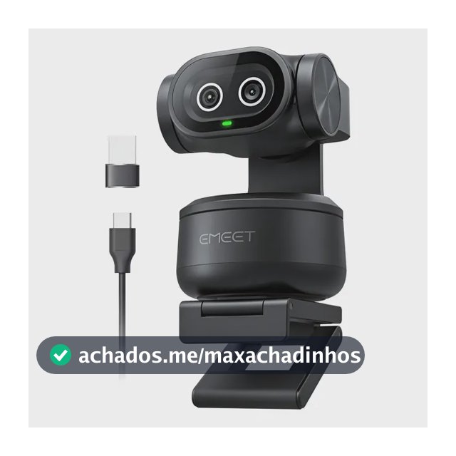 Emeet PIXY 4k Ai Tracking Autofoco Dual Webcam 300° Ptz Camera Para Pc Ferroso