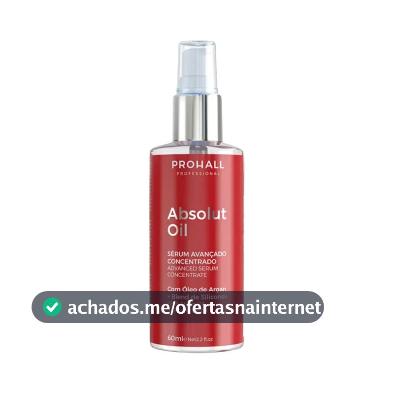 Óleo Reparador De Pontas Sérum Absolut Oil 60ml Prohall