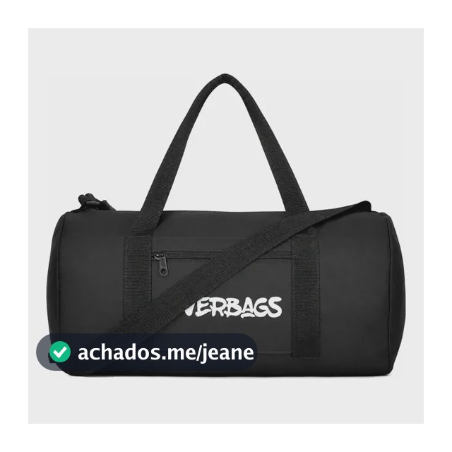 Mala Streetbag Treino Bolsa Academia Fitness Multiuso Estilo Esportiva Preta