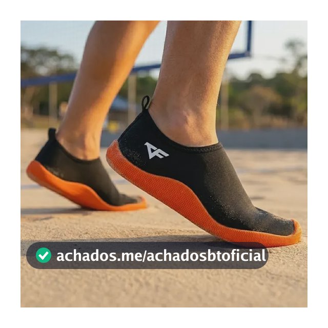 Sapatilha Aquática Beach Tennis Confortável Neoprene Náutica Preto / Laranja 38 Br