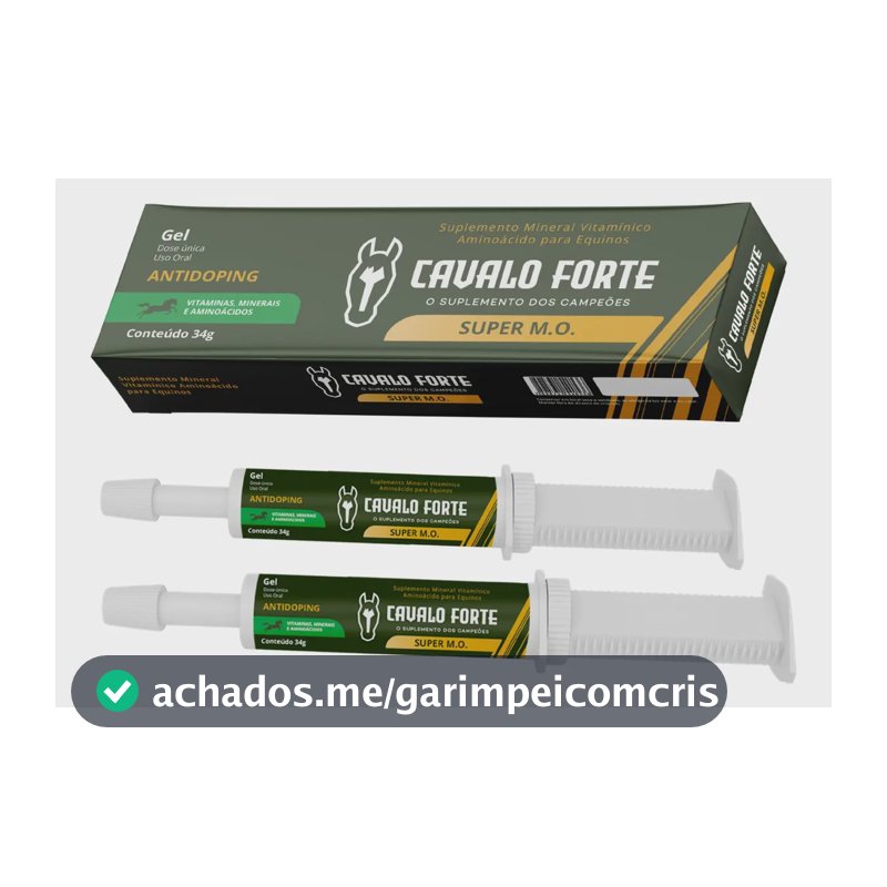 Pasta Mo Gel Cx Com 2 Seringas Suplemento Cavalo Forte Oral