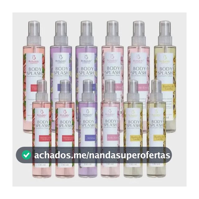 Kit 12 Body Splash Bio Instinto Perfume Corporal Atacado Cx Sortidas