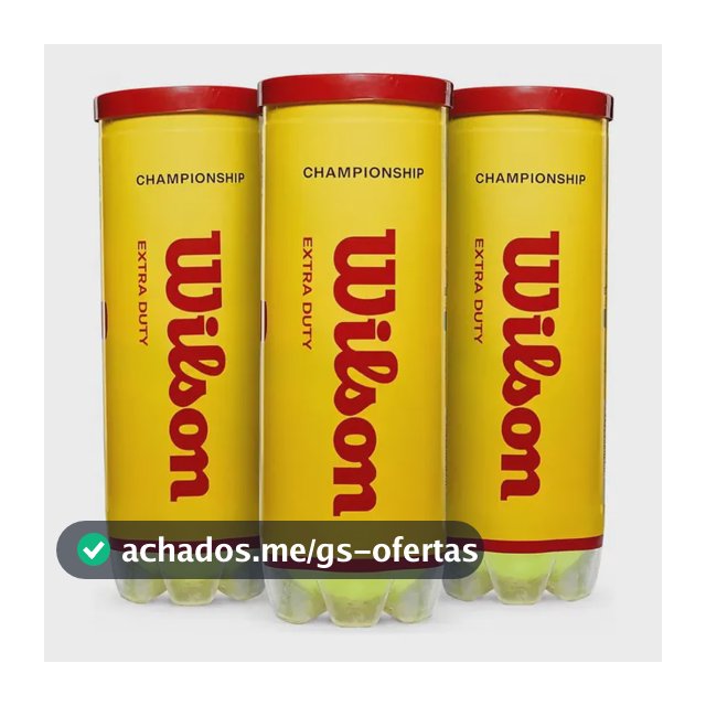 Kit C/ 3 Tubos Bola Tênis Wilson Championship Extra Duty 3un