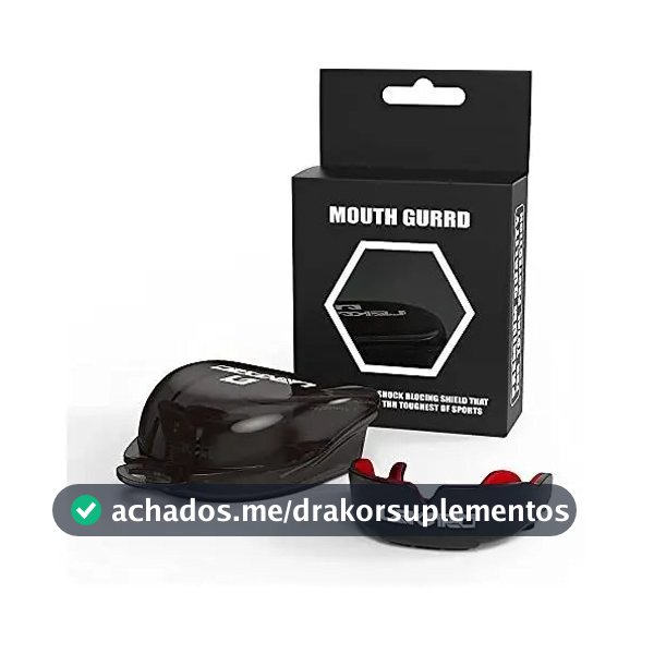 Protetor bucal simples/ protetor de lutas boxe, muay thai, LEKÄRO Mouthguard preto