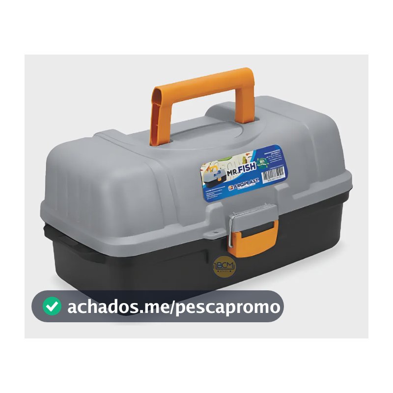 Caixa Pesca Arqplast Mr. Fish Organizadora 3 Bandejas Articuladas
