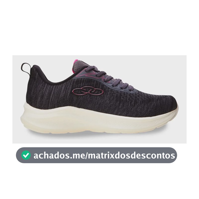 Tênis Feminino Nyx Olympikus Cinza Liso 38