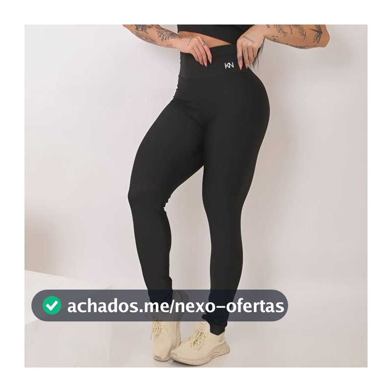 Calça Legging Fitness Zero Transparência Cintura Alta Koenig