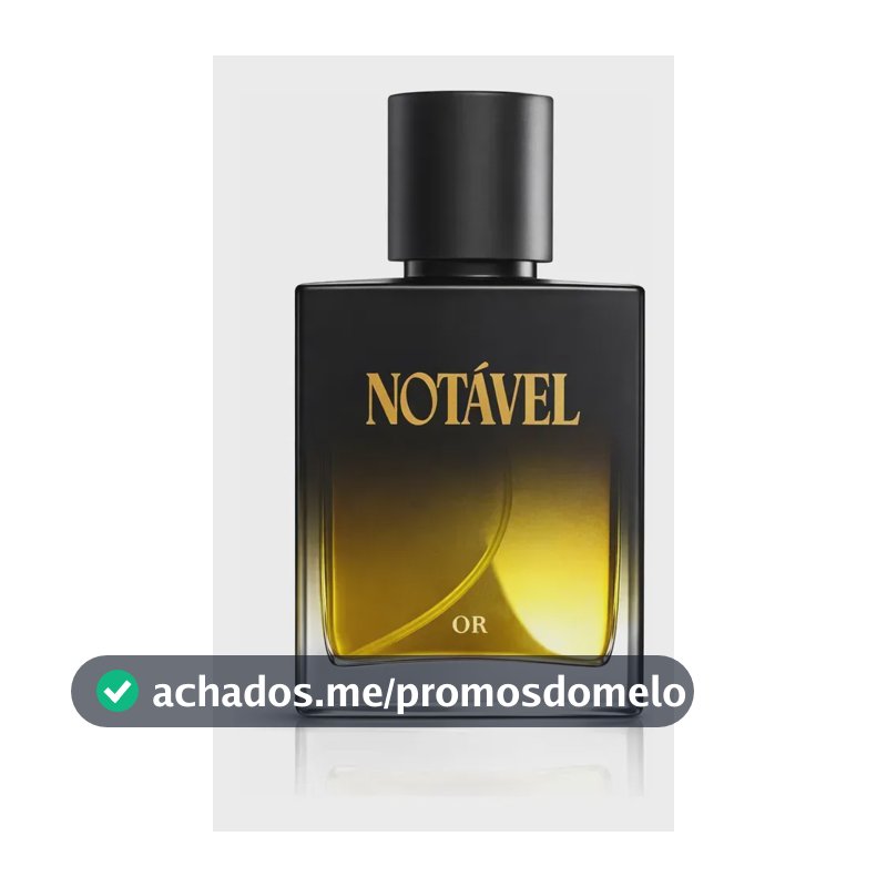 Perfume Masculino Notável Eau De Toilette 50ml | Amadeirado Sedutor | Assinatura Fê Alves