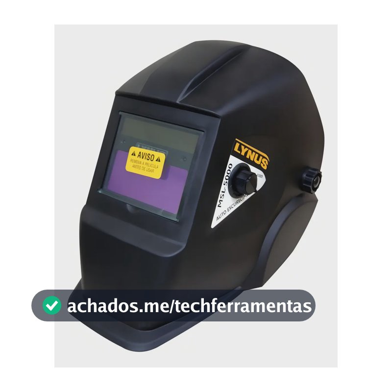 Máscara De Solda Automática Msl-5000 lynus preta