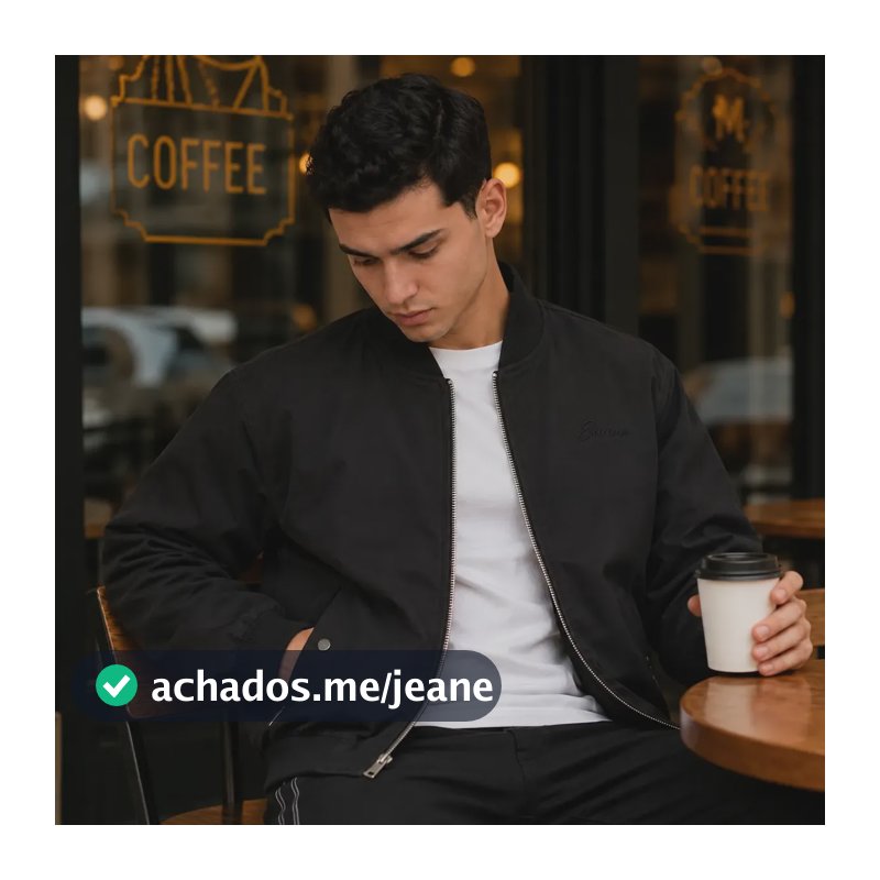 Jaqueta Masculina Plus Size Bomber Térmica Forrada P Ao G3 Preto/bolso Botão M