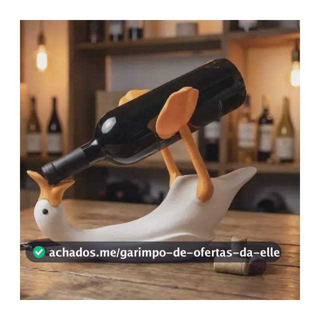 Porta Vinho Pato Deitado Divertido Moderno Decoração Enfeite Multicolorido