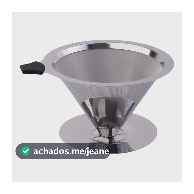 Filtro De Café Coador Inox 104 Extra Grande Reutilizável