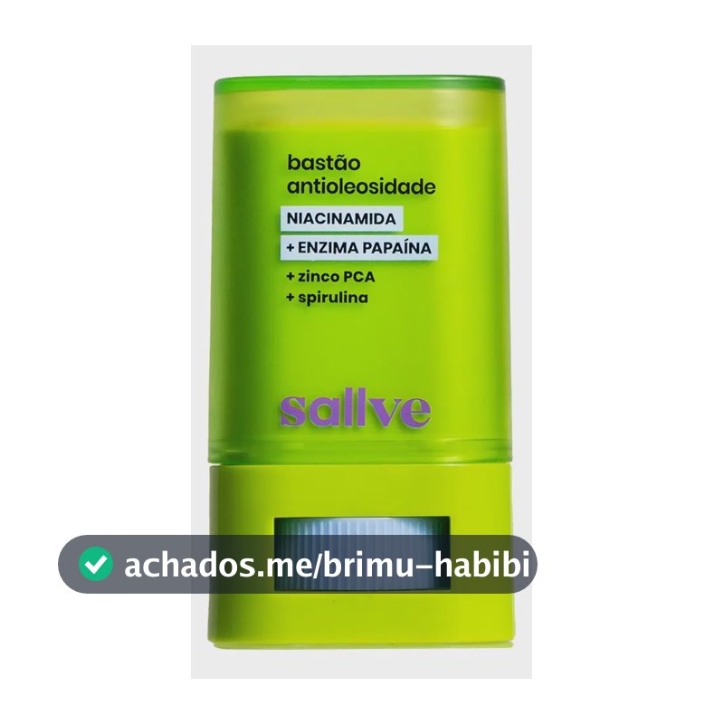 Bastão Antioleosidade 15g Sallve Com Niacinamida