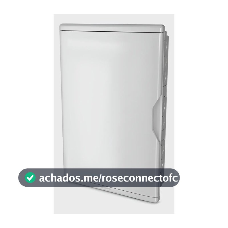 Quadro Distribuição Embutir Krona 27/36 Disjuntores PVC Branco