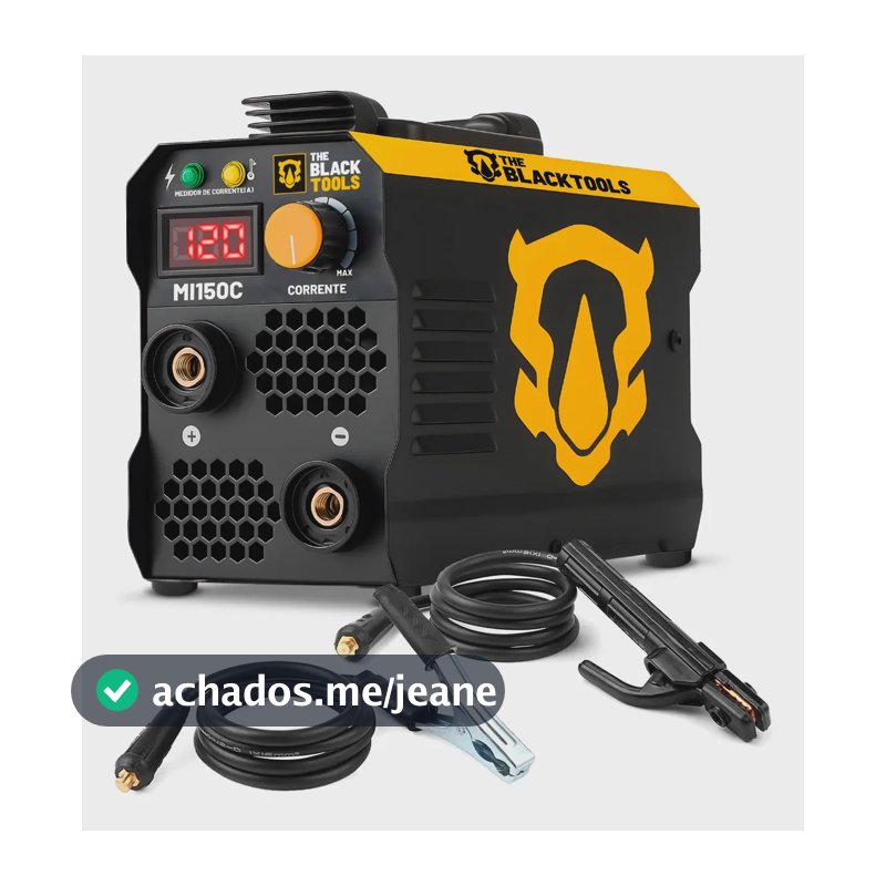 Máquina Inversora Solda 120a Profissional Elétrica Portátil Mma Eletrodo MI150C 120A - The Black Tools