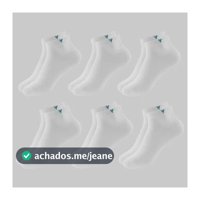 Kit 6 Pares Meias Algodão Vertical Unissex