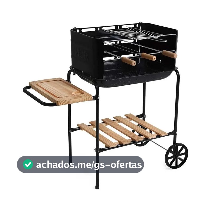 Churrasqueira a Carvão Mor Califórnia Esmaltada 49,5 cm