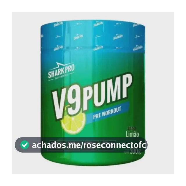 Pre Treino V9 Pump 300g Refrigerante Limao - Shark Pro Limão