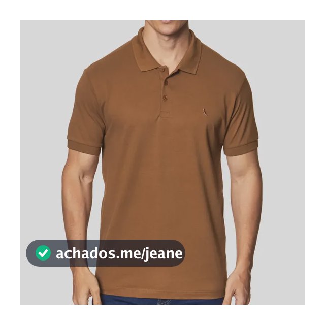 Polo Masculina Reserva Regular New Basic Caramelo Liso Gg