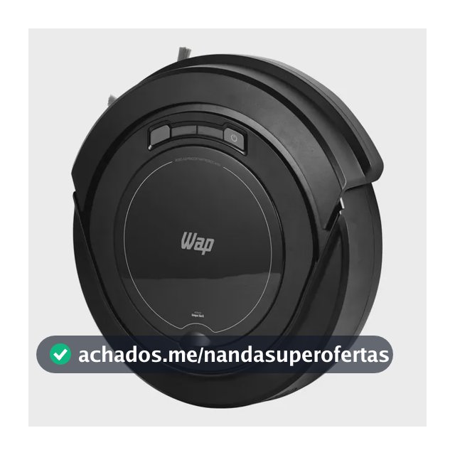 Robô aspirador Robot W90 varre aspira e passa pano 30w Wap cor preto
