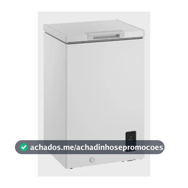 Freezer Horizontal Electrolux 95L Inverter Bivolt Uma Porta Branco (HB100) Bivolt