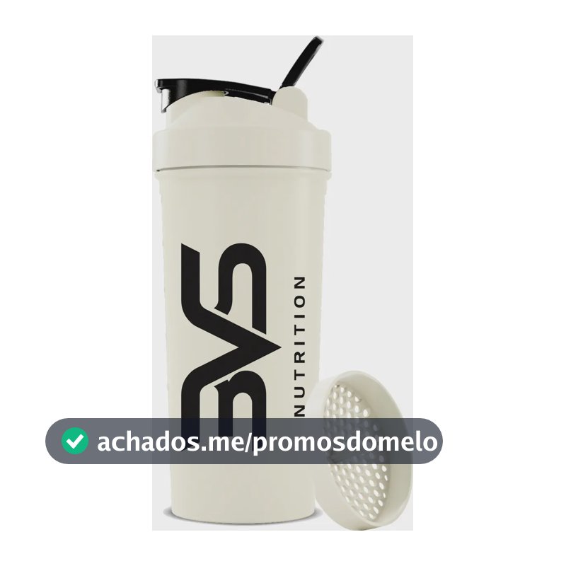 Coqueteleira / Shaker Branca - Academia 600ml - 3vs Nutrition