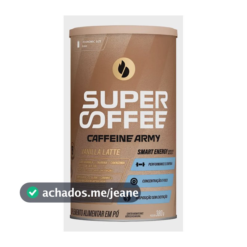 Suplemento SuperCoffee 3.0 Caffeine Army Sabor Baunilha 380g