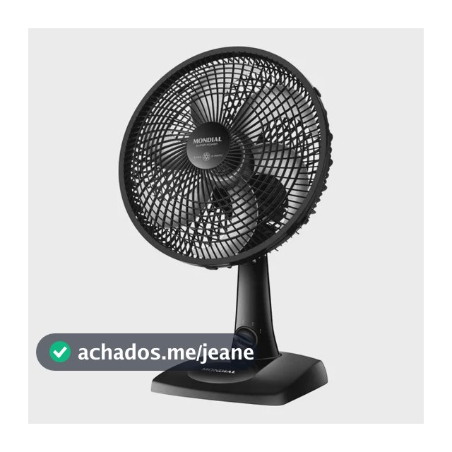 Ventilador de Mesa 30cm Super Power Mondial 60W VSP-30-B