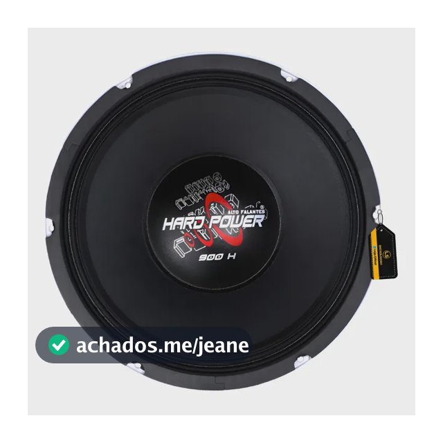 Alto Falante Woofer Hardpower Hp900h 12 Pol 8 Ohms Preto
