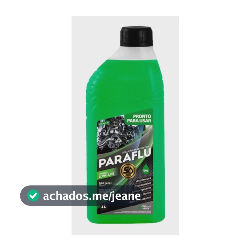 Aditivo Água Arrefecimento Radiador Pronto Para Uso Paraflu Cor Verde - Híbrido
