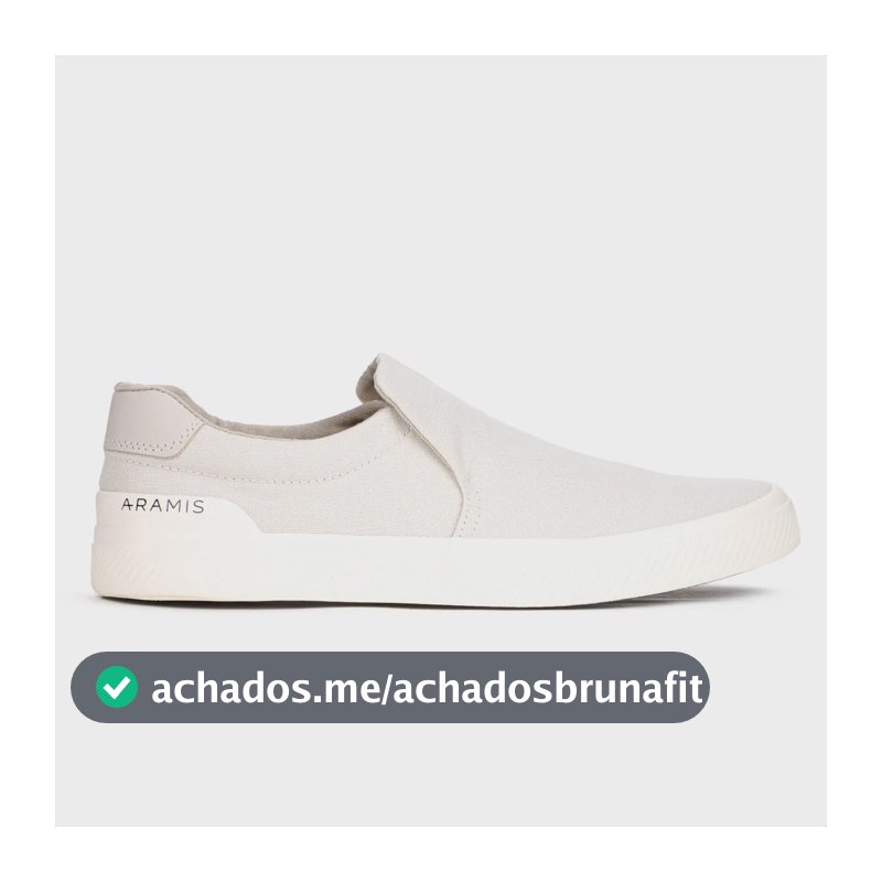 Tênis Masculino Casual Aramis Daily Slip Confortável Moderno Bege 41 Br