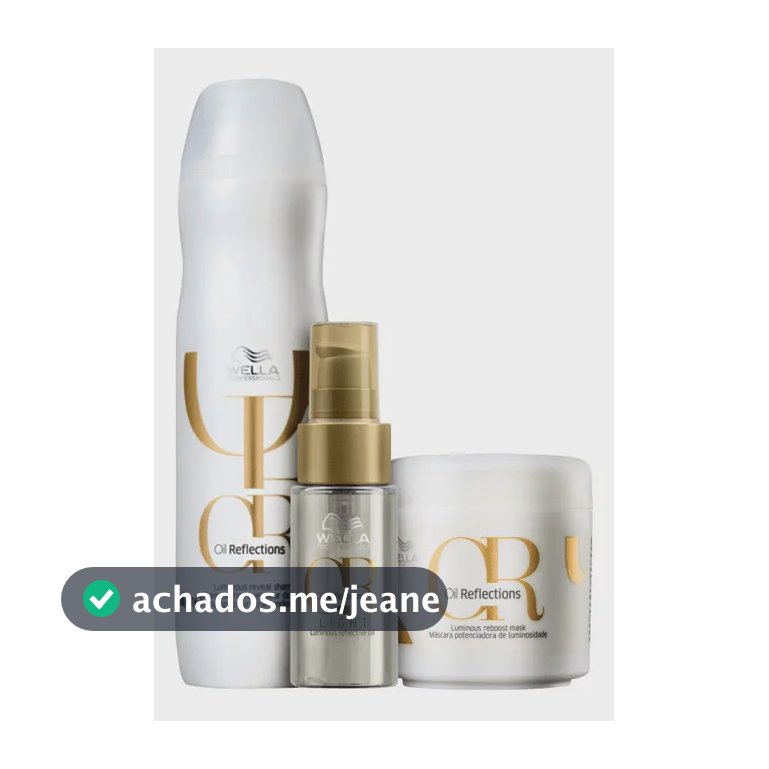Wella Oil Reflections Shampoo + Máscara + Óleo Light 30ml